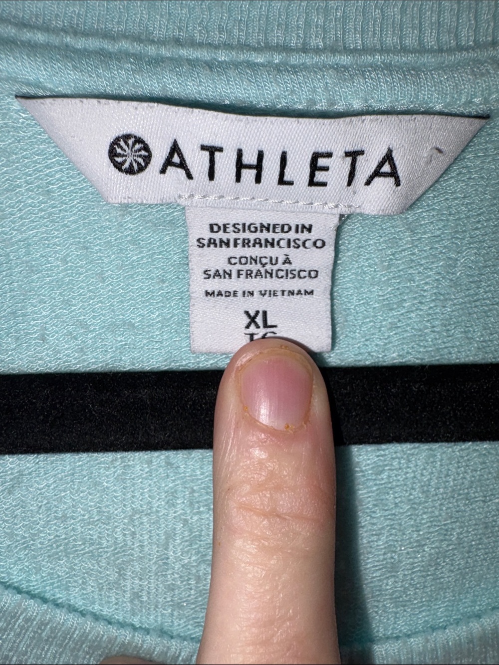 Athleta Light Aqua Crewneck XL Sweatshirt - Picture 8 of 16
